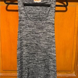 rag & bone Women's Slub Twisted Back Tank Black Heather